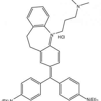 Chemical representation of imipramine blue,